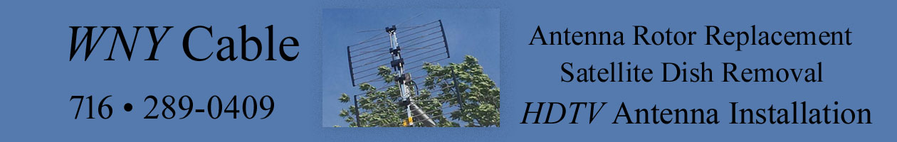 Profesional HDTV rooftop antenna installation in Tonawanda, NY
